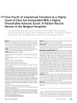 One Fourth of Unplanned Transfers to a Higher Level of Care Are