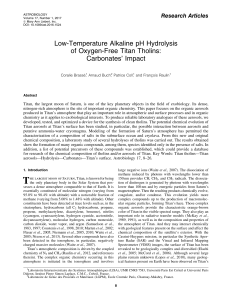 Low-Temperature Alkaline pH Hydrolysis of Oxygen-Free