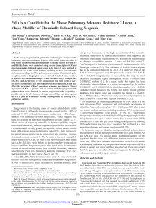 Pol Is a Candidate for the Mouse Pulmonary