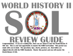 WORLD HISTORY II SOL