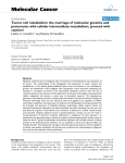 Tumor cell metabolism: the marriage of molecular genetics and