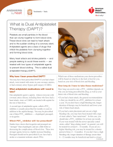 What is Dual Antiplatelet Therapy (DAPT)?