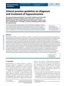 Clinical practice guideline on diagnosis and treatment of