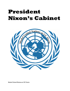 President Nixon`s Cabinet