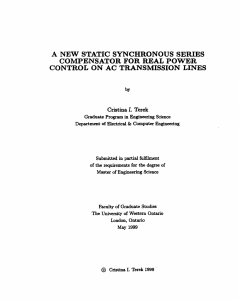 a new static synchronous series compensator for real power control