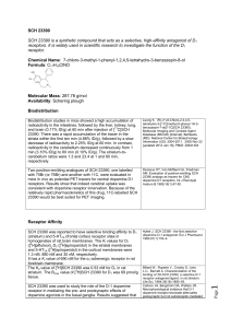 Page SCH 23390 SCH 23390 is a synthetic compound that