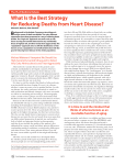 What Is the Best Strategy for Reducing Deaths from Heart Disease?