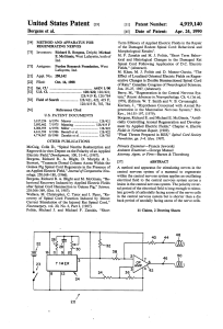 Method and apparatus for regenerating nerves