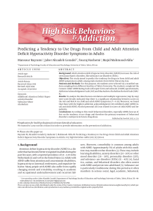 Predicting a Tendency to Use Drugs From Child and Adult Attention