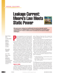 Leakage current: Moore`s law meets static power