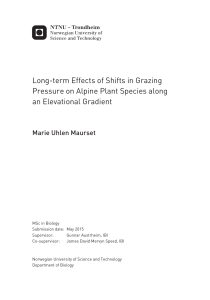 Long-term Effects of Shifts in Grazing Pressure on