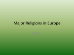Major Religions in Europe