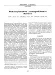 Posttransplantation Lymphoproliferative Disorders