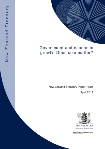 Government and economic growth: Does size matter?