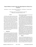 Temporal Dilation of Animal Cardiac Recordings Registered to