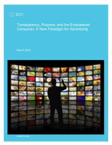 Transparency, Purpose, and the Empowered Consumer: A New