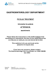 GASTROENTEROLOGY DEPARTMENT PICOLAX TREATMENT