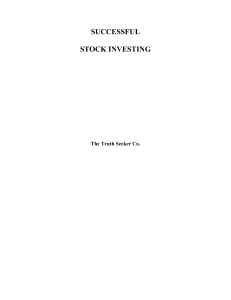 successful stock investing