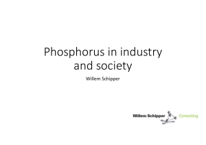 Phosphorus in industry and society
