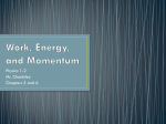 Work, Energy, and Momentum