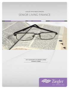 2015 Glossary of Senior Living Finance Terms