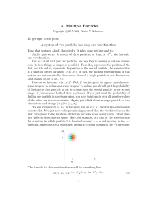 14. Multiple Particles