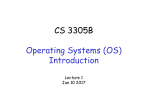 Intro to Operating Systems