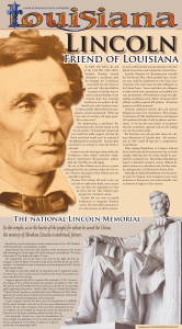 Lincoln: Friend of Louisiana
