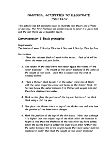 the effects of isostasy - Earth Science Activities