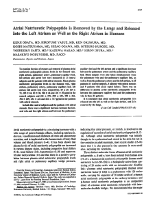 Atrial natriuretic polypeptide is removed by the lungs and released