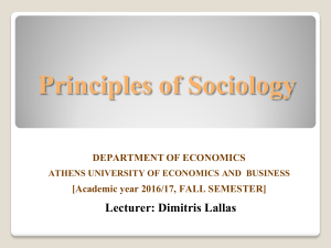 Principles of Sociology - AUEB e