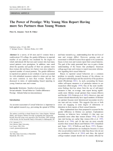 The Power of Prestige: Why Young Men Report