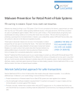 Malware Prevention for Retail Point-of-Sale Systems