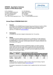 ERNDIM - Quantitative Schemes Cystine in White Blood Cells