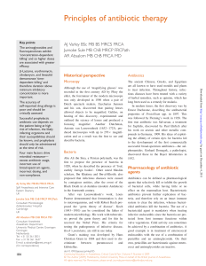 Principles of antibiotic therapy - e-SAFE