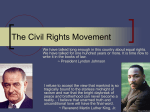 Civil Rights Movement - North Hunterdon
