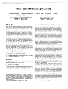 Model-based Overlapping Clustering