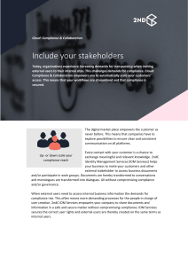 Include your stakeholders