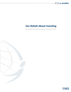 Our Beliefs About Investing