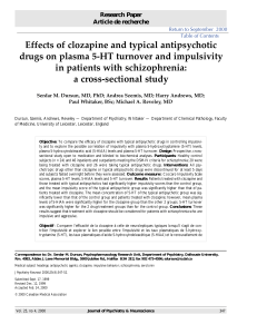 Effects of clozapine and typical antipsychotic drugs on