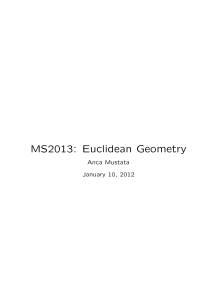 MS2013: Euclidean Geometry