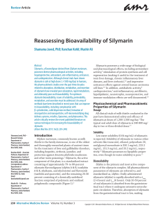 Reassessing Bioavailability of Silymarin
