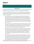 President Issues Executive Order on Energy and