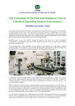 CFD simulation of Air Flow and Residence Time in a