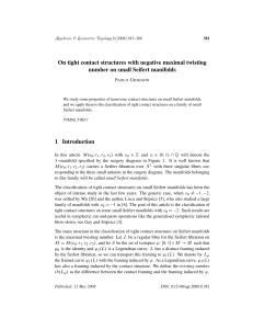 On tight contact structures with negative maximal twisting number on