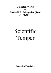 Scientific Temper
