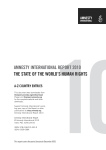 10AMNESTY lNTERNATlONAL REPORT 2010 THE STATE OF THE