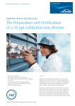 The Preparation and Certification of a 30 ppt Calibration Gas Mixture.