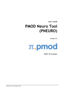 PMOD Neuro Tool (PNEURO)