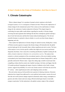 1. Climate Catastrophe - Global Commons Institute